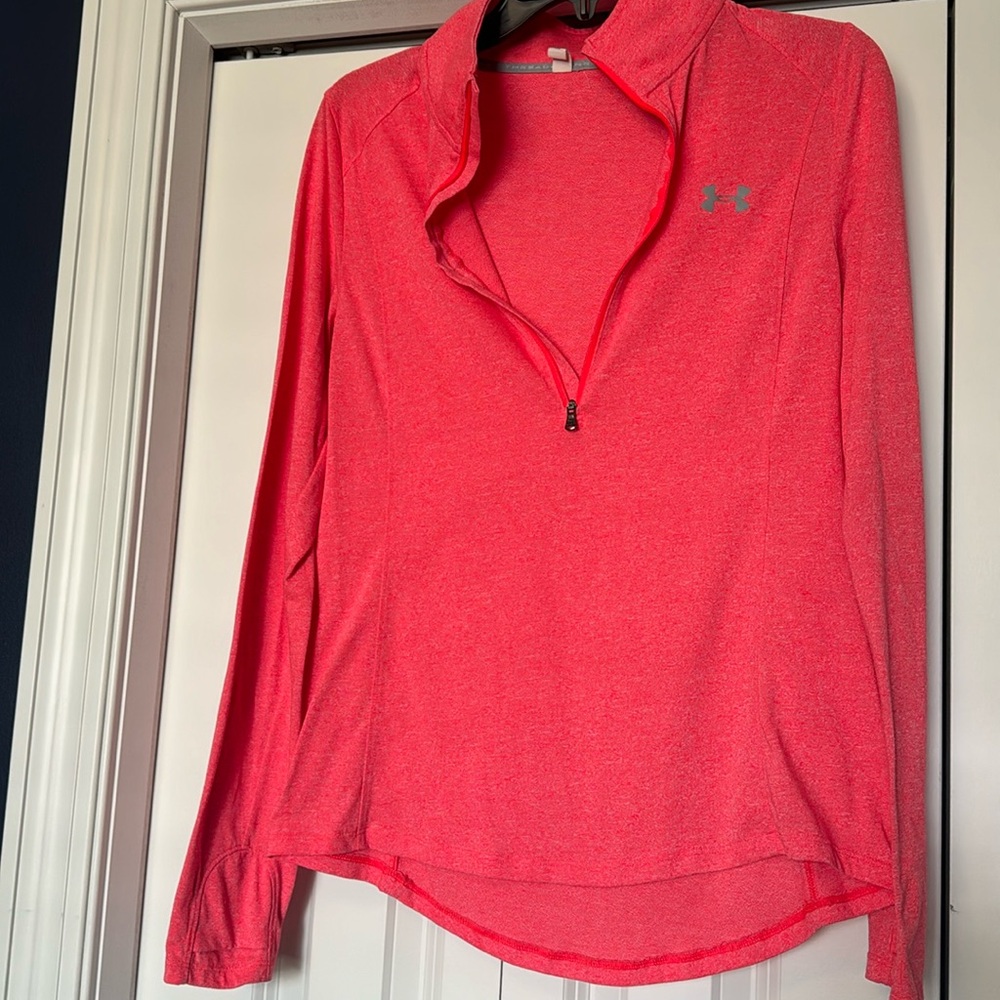 Under armour 1/2 zip lightweight high visibility top